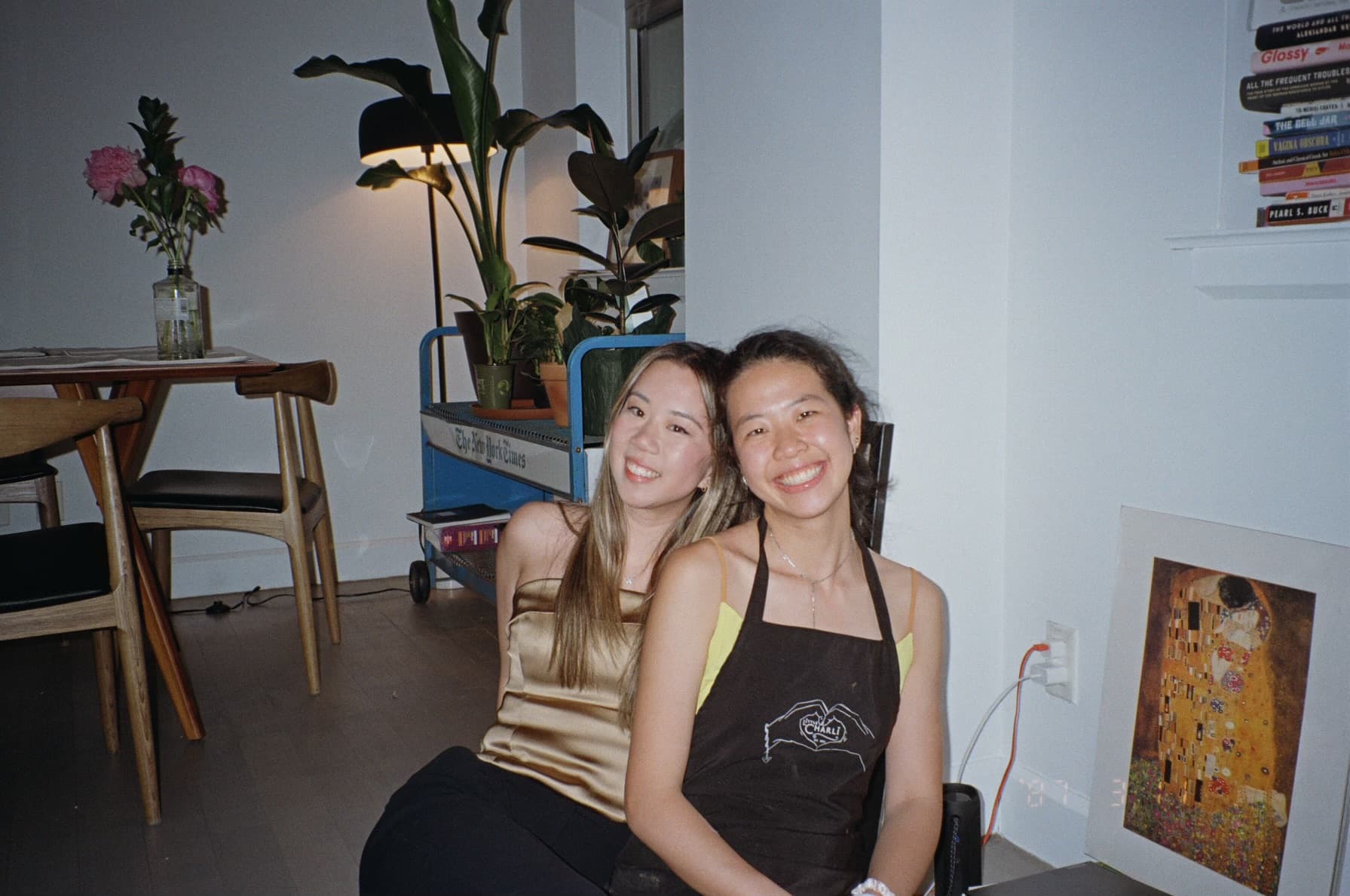 Angela with a friend