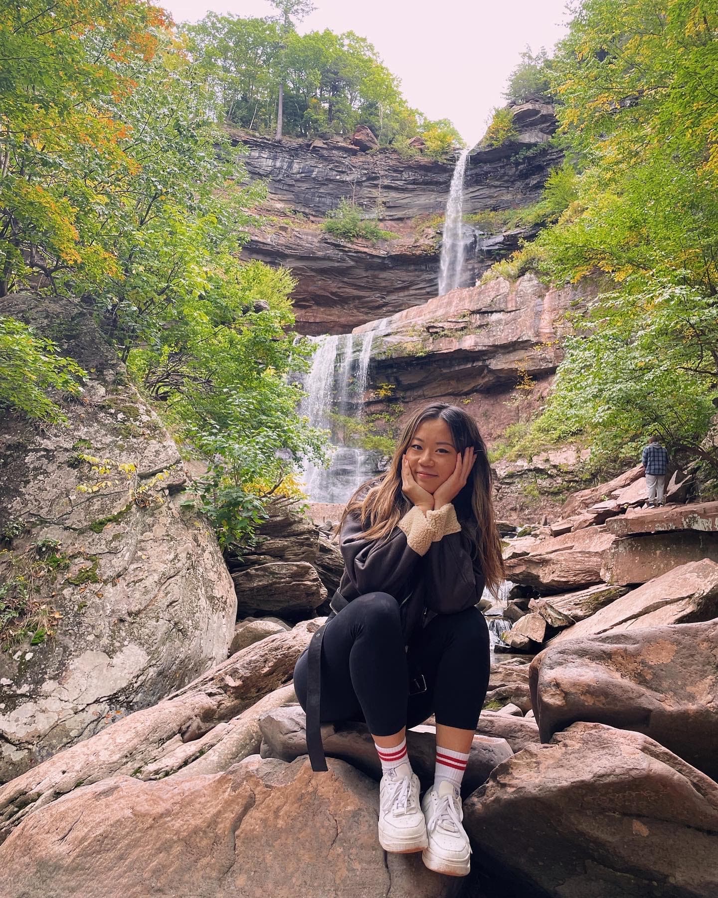Angela outdoors in nature